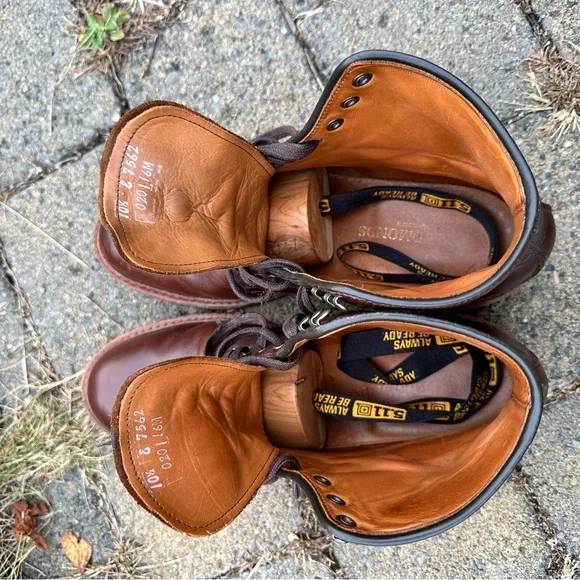 Allen Edmonds Higgins Mill Boots in Horween brown chromexcel leather - Picture 5 of 5